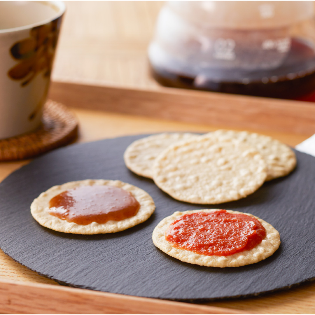 新感覚のご褒美せんべい】2種のディップせんべいとさしすせそせんべい